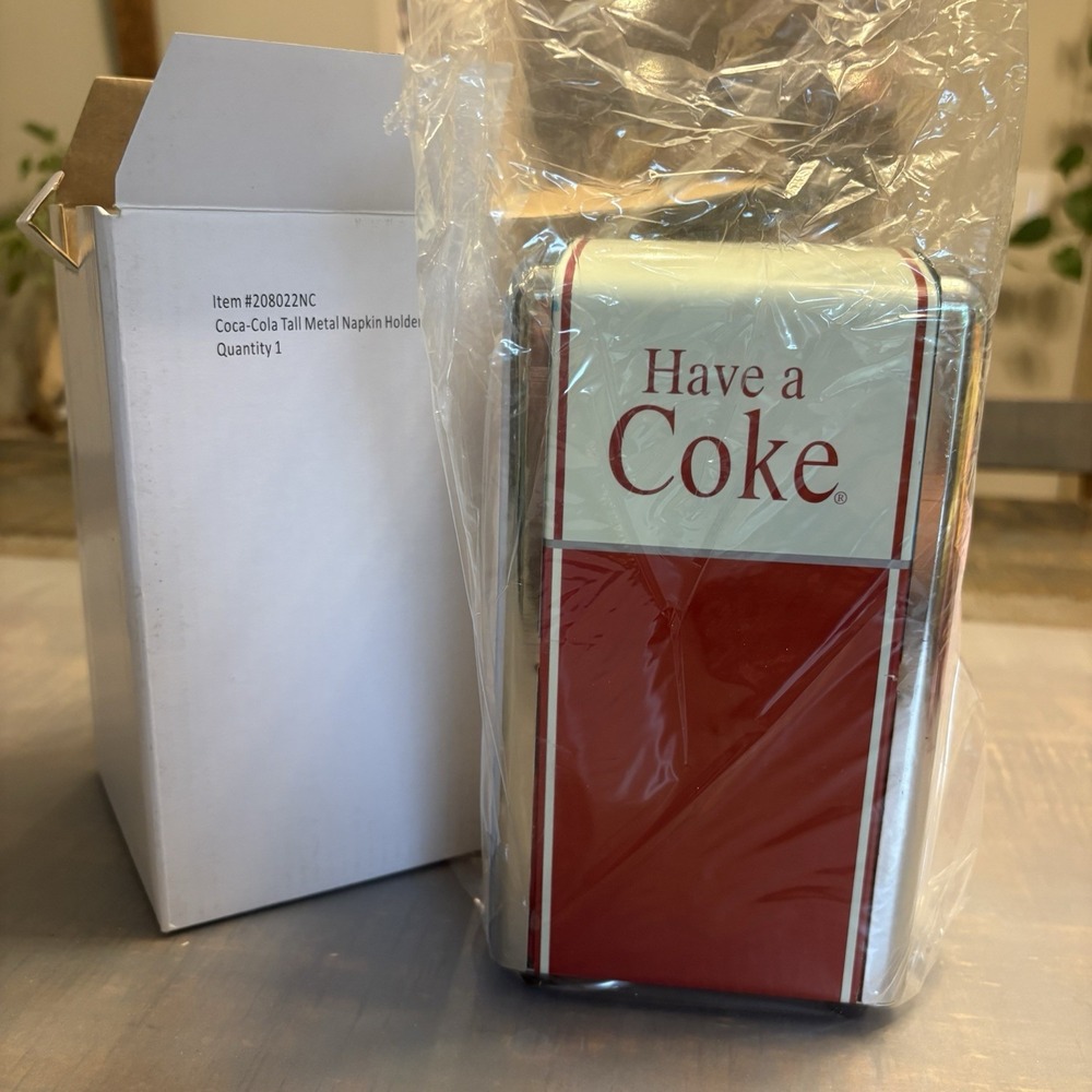 Coca Cola Napkin Dispenser Holder Vintage  "Have A Coke" Brand New